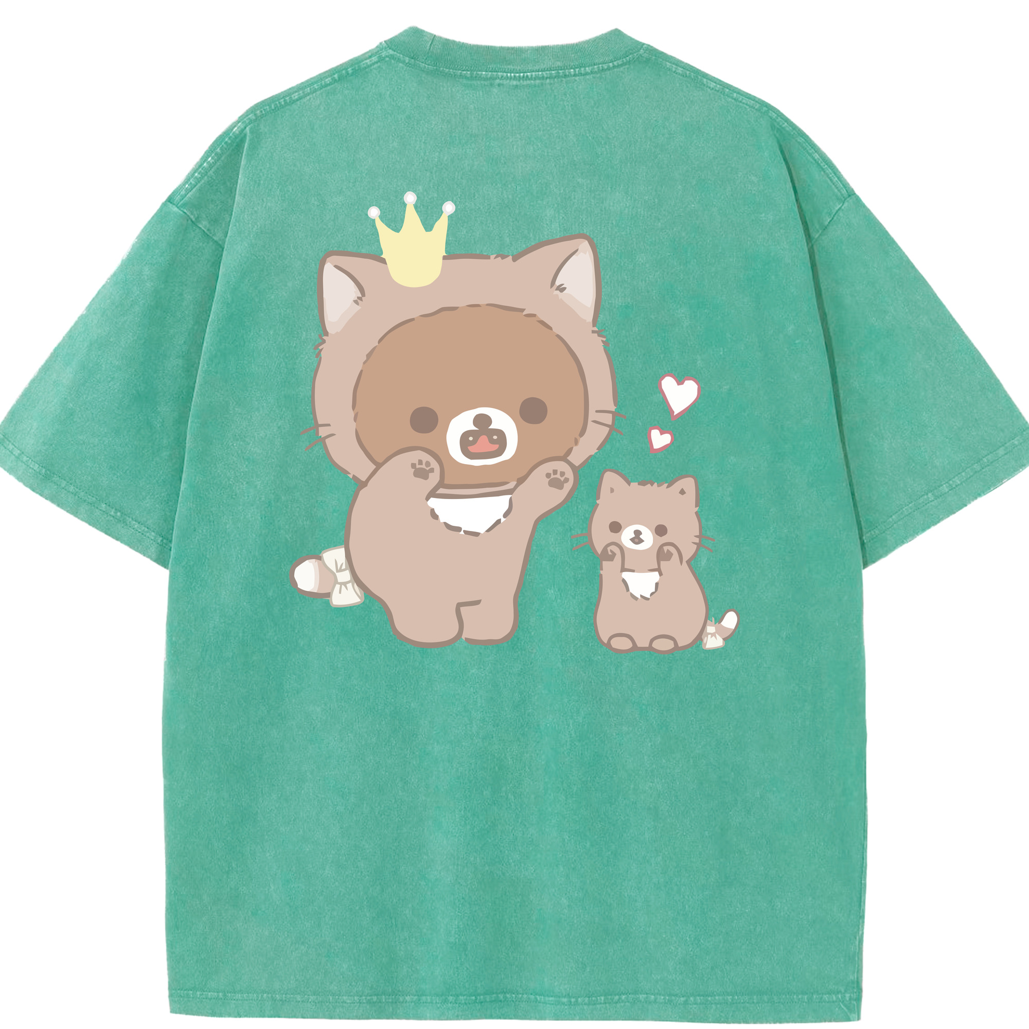 （画像用） リラックマ リラックマ キイロイトリ Rilakkuma Korilakkuma Kiiroitori 綿100% ヴィンテージ風 半袖Tシャツ（背面プリント）
